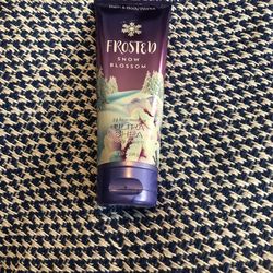 Brand New Bottle Of Bath And Body Works Frosted Snow Blossom Body Cream