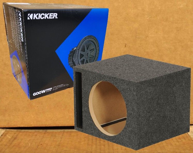 Kicker CompVX CVX Series 10" Dual Voice Coil Subwoofer CVX10 Ported Enclosure 1200 Watts Package 🚨 Payment Options Available 🚨 No Credit Needed 🚨