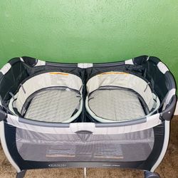 Brand NEW NEVER Used Graco Pack 'n Play Playard with Bassinet for Twins $100 Firm