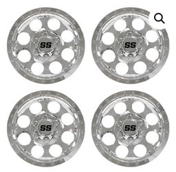Golf Cart SS Hubcaps- 10 Inch
