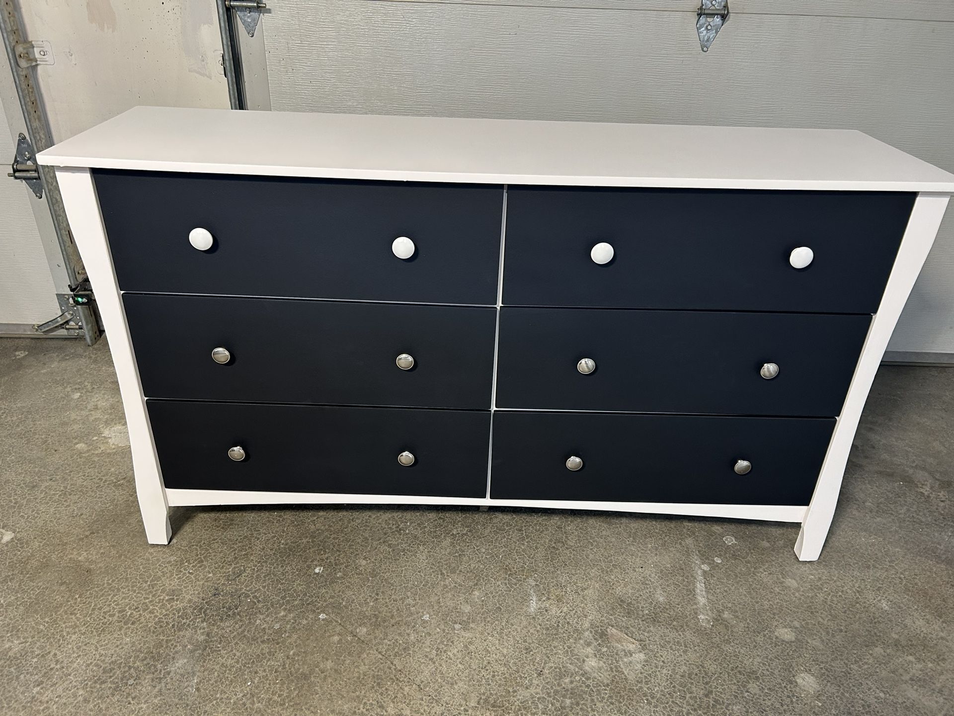 Six Drawer Wood Dresser