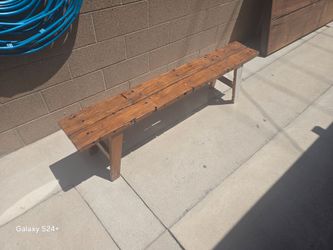 Vintage Boat Wood Bench