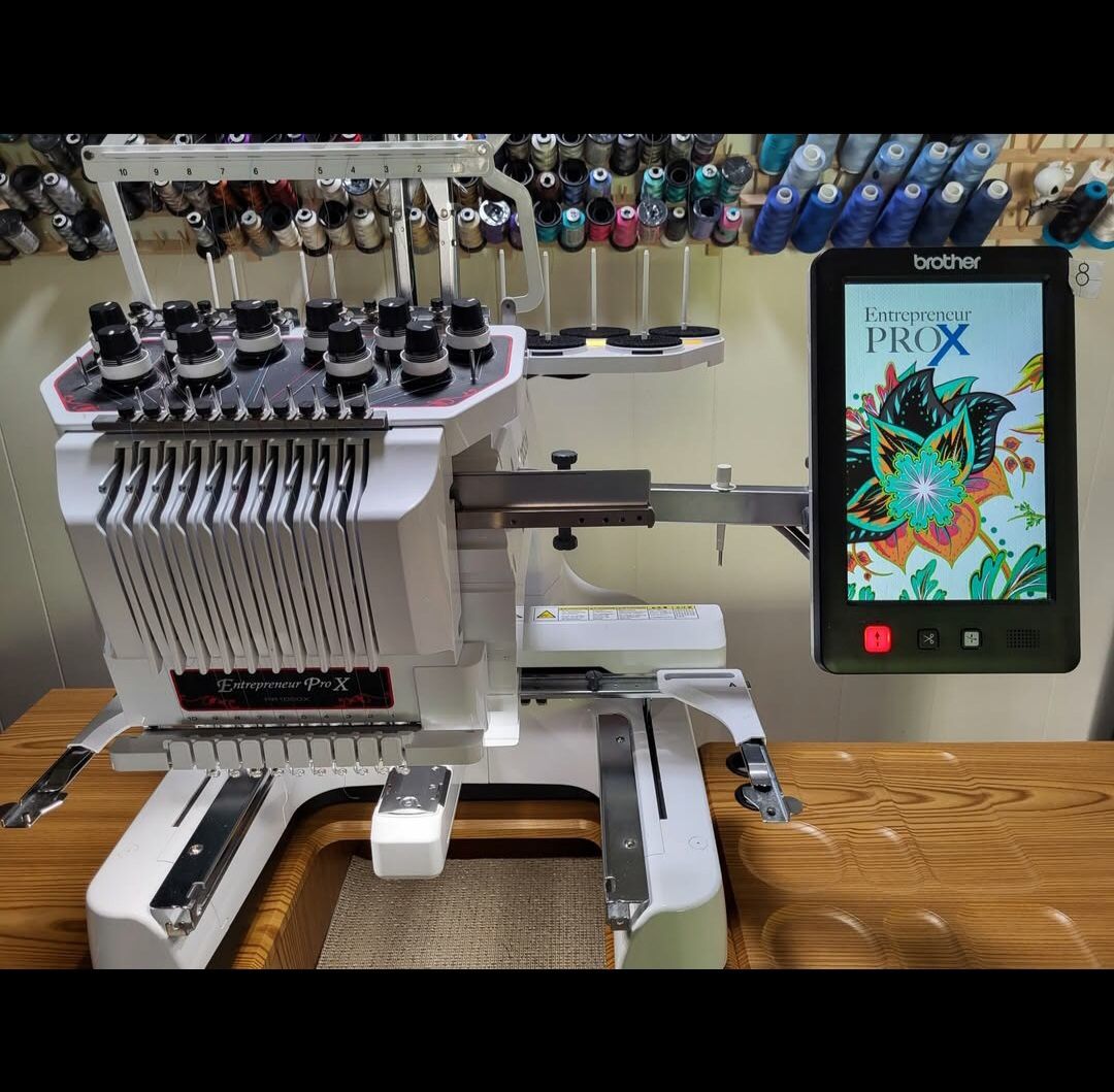 Title: Brother Entrepreneur ProX, PR1050X Embroidery Machine Bundle