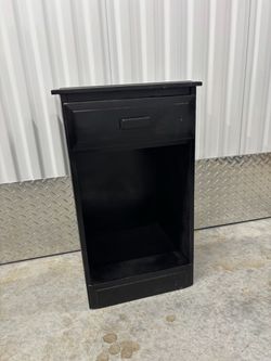 Small Black Nightstand