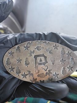 Piney Metal Silver Pour Buckle