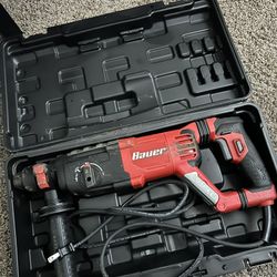 BAUER 8.5 Amp, 1 in. SDS-PLUS Type Variable-Speed Rotary Hammer