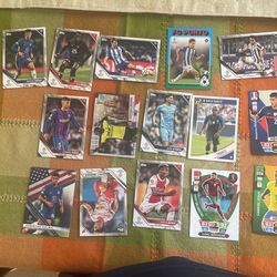 Fútbol/soccer cards each for 5 $