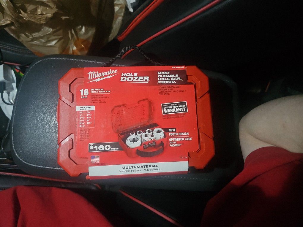 16pc Bi Metal Hole Saw Kit Unopened