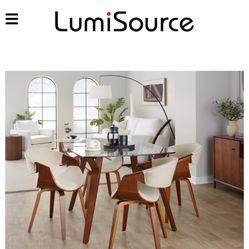 Lumisource Mid Century Modern Dining Table And Chairs