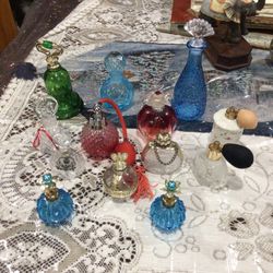 Lot Of Vintage Perfume Bottles 