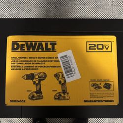 DEWALT 20V MAX Cordless Drill/Impact 2 Tool Combo Kit with (2) 20V 1.3Ah Batteries, Charger, and Bag