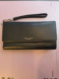 Henri Bende New York l Tri-fold Clutch Wallet Black sophisticated luxury