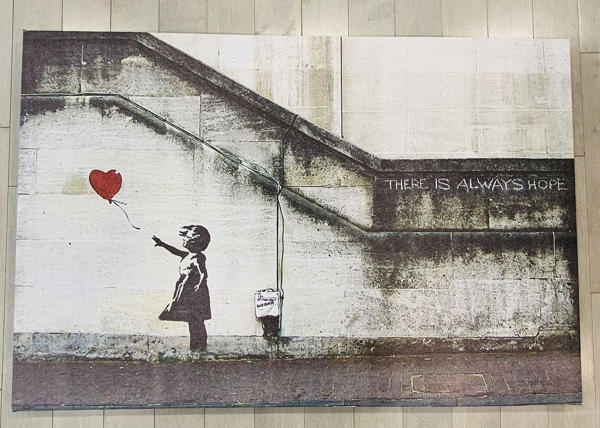 Banksy Canvas Wall Art - 14x24x36