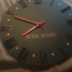 after hours the weeknd wall clock