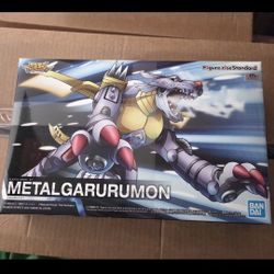 Bandai Gundam Digimon Figure Rise Metal Garurumon Toy Model Kit Game Anime