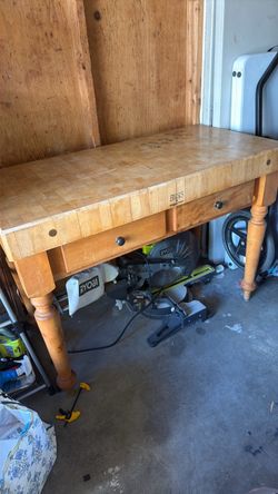 Boos Butcher Block Kitchen Island Table