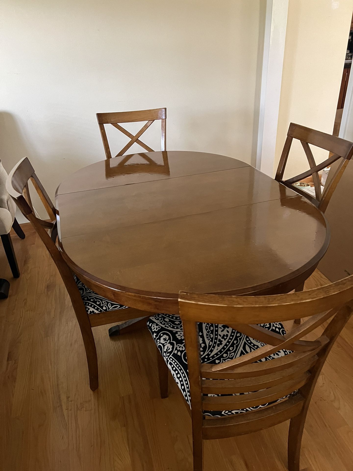 Wooden Table and 4 Chairs