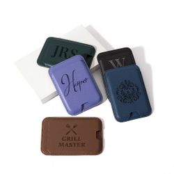 MagSafe Leather Card Wallet – Custom Engraved