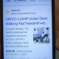 UREVO SPORT 2.25 Hp Under Desk Walking Pad 