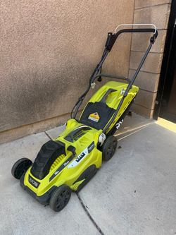 Ryobi 16-Inch Electric Lawn Mower & Black n Decker Edger