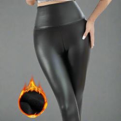 PU Leather Leggings Black 