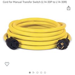 25ft generator Rv Extension Cord UL 