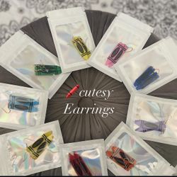 Crayon Earrings