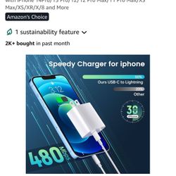 iPhone Charger Fast Charging 2 In 1 Package.