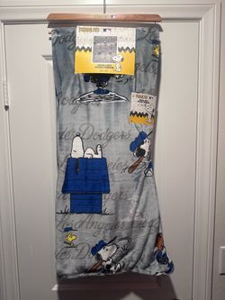 Peanuts dodgers blanket