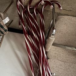 assorted candy cane decor 