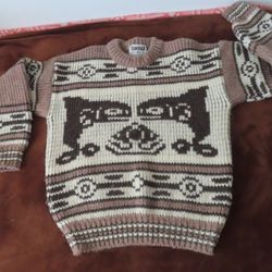 vintage rare tundra orca sweater sample sz M made in canada