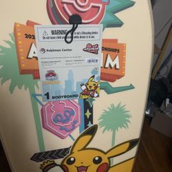 2025 Pokemon World Championships Pikachu Bodyboard Boogie Board Anaheim Worlds