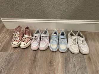 6 pairs of shoes size 12 kids