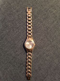 Womens Fossil Silver Tone Blue Dial Watch