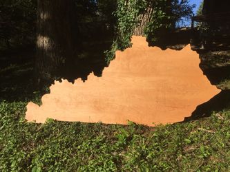 8’ hand made Kentucky state sign cherry stained