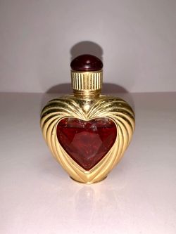 Vtg Victoria's Secret Rapture Cologne Perfume Spray 1.7 Oz Heart Shaped Bottle