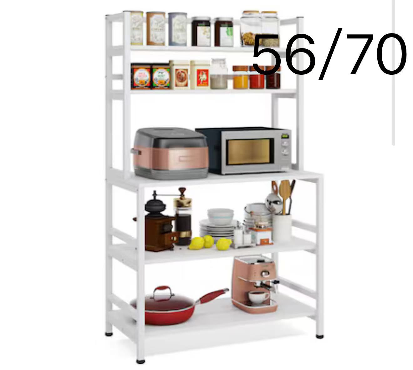 🔥🔥🔥Tribesigns Contemporary/Modern White Metal rack