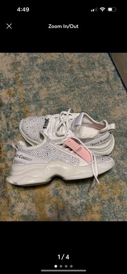 New Juicy Couture Adana Women Sneaker Womens Shoes Tennis White Sneakers Size 9