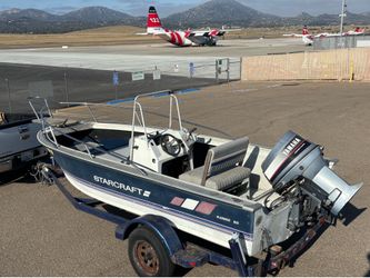 1988 StarCraft 17’ Center Console W Like New Yamaha 70 Project