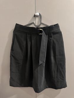 H&M black mid skirt