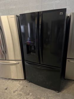 BLACK KENMORE ELITE 36” FRIDGE REFRIGERATOR NEVERA HELADERA FRIO REFRIGERADOR GOOD CONDITION DELIVERY 🚚 AVAILABLE WARRANTY 100 DAYS 7️⃣8️⃣6️⃣4️⃣2️⃣0️