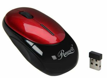 Red Wireless mouse w/ Nano receivers