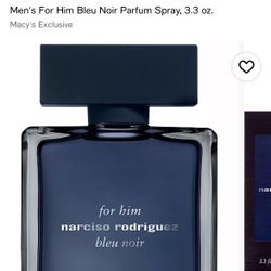 3.3 Fl Oz Men's For Him Bleu Noir Parfum Spray, 3.3 oz