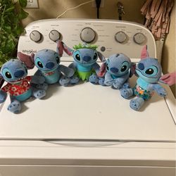 Set of 5 mini Stitch plushies