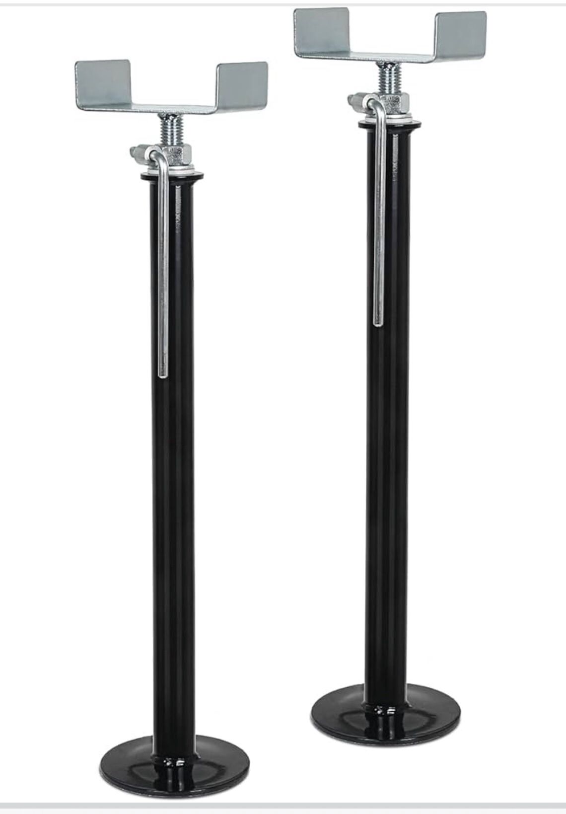 NEW! WEIZE Sliding Support Jacks - 26-49” sliding stabilizers for RV, camper and travel trailer, supports up to 5,000 pounds, 2 pieces