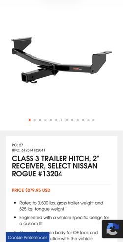 Curt trailer hitch and accessories