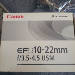 NEW In Box 10-22mm USM lens