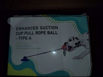 Enhanced Suction Cup Pull Rope Ball Dog Toy