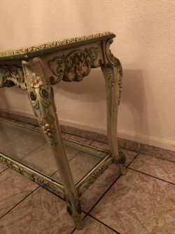 Victorian Style Glass Table - Yard Sale 7/18