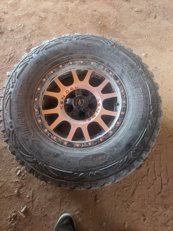 4 offroading tires 35 inch tires on 17 inch wheels for Sale in Queen